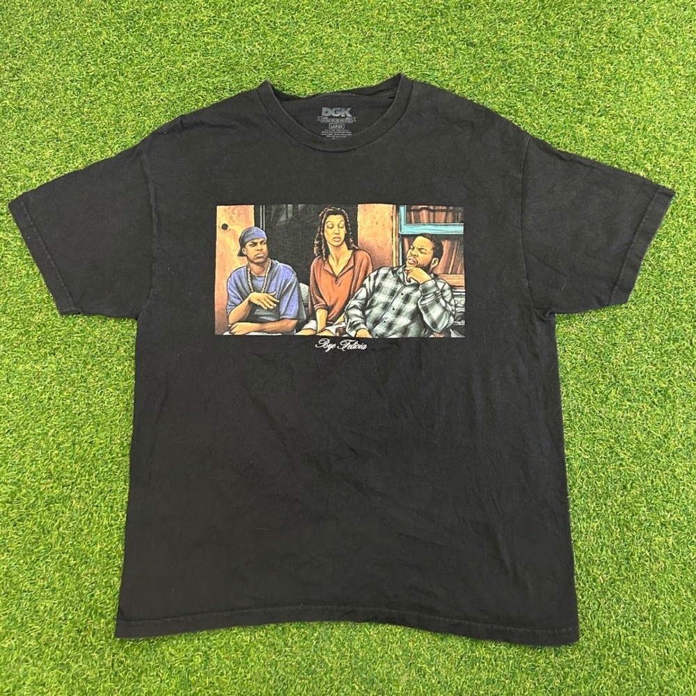 DGK Friday Movie Bye Felicia Graphic T-Shirt Mens Large Black Streetwear Tee